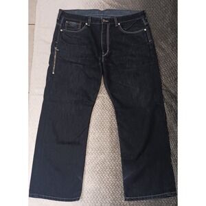 LEVIS STRAUSS & CO 569 Men's Jeans Size W38 L30 Regular dark‎ Blue 6 pokets